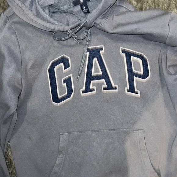 Gap grey pull  on jumper boy sweatshirt hoodie Sz S - Picture 5 of 11